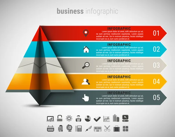 Infografik für kreative Unternehmen — Stockvektor