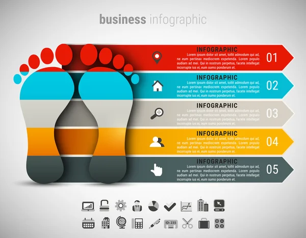 Infográfico de negócios criativos — Vetor de Stock