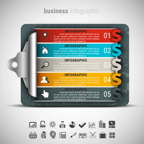 Yaratıcı iş Infographic — Stok Vektör