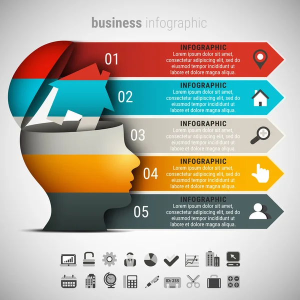 Infografik für kreative Unternehmen — Stockvektor