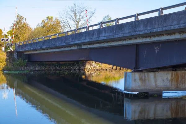 A bridge over a man made Canal in Augusta Ga