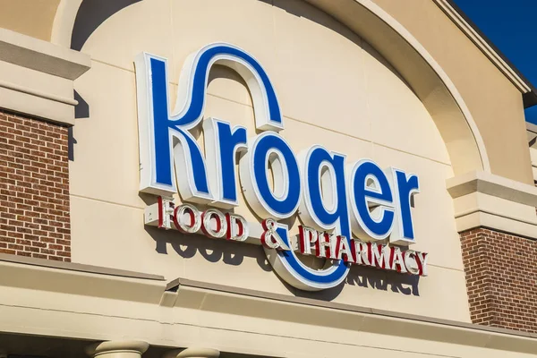 Augusta Estados Unidos Kroger Tienda Comestibles Signo Construcción Supermercados — Foto de Stock