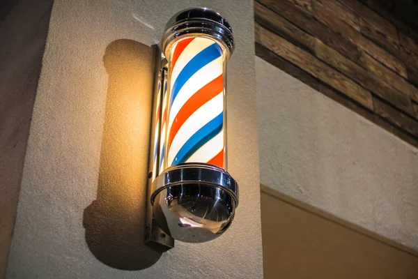 Augusta, Ga USA - 11 22 20: A barber shop light pole