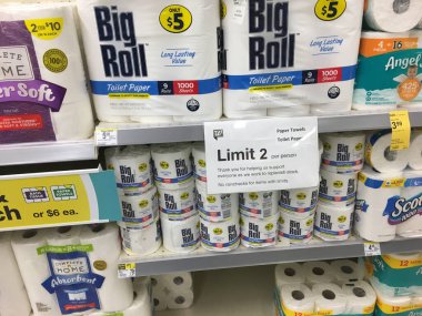 Augusta, Ga USA 125: Walgreens tuvalet kağıdı ve sınır tabelaları