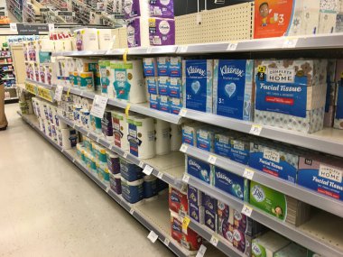 Augusta, Ga USA 125: Walgreens tuvalet kağıdı ve sınır tabelaları