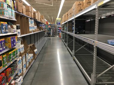 Augusta, Ga USA 125 20: Walmart Supercenter İçi boş tuvalet kağıdı bölümü