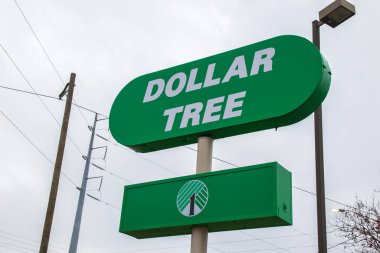Augusta, Ga USA 129: 20 Dolarlık Ağaç Perakende Mağazası tabelası
