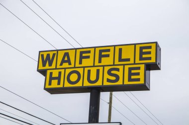 Augusta, Ga USA 11 29: 20 Waffle House sokak tabelası