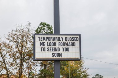 Augusta, Ga USA 11 29: 20 Huddle House Restoranı Kapalı Sokak tabelası