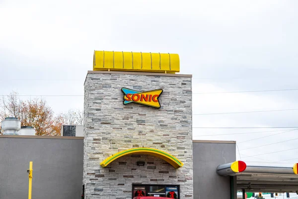 Augusta Stati Uniti Sonic Fast Food Edificio Segno — Foto Stock