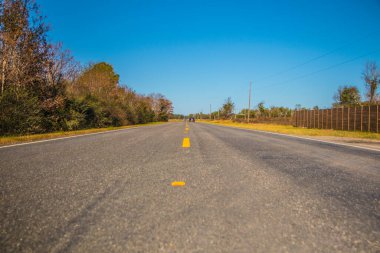 Güney Gürcistan 'da kırsal bir yol.