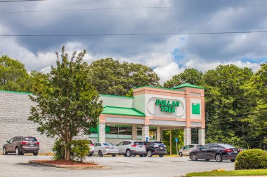 Atlanta, Ga USA 06 07: 20: Dolarlık Ağaç perakende mağazası
