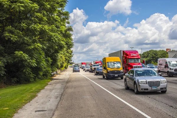 Gwinnett County Usa Stau Auf Der Interstate Der Beaver Ruin — Stockfoto