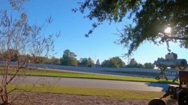 Trafik ve ünlü Sconyers Bar-B-Que dekoratif yol tabelası.