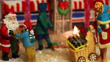 Augusta, Ga USA - 12 05: 20: Coca Cola Holiday Vintage Village koleksiyonu