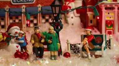 Augusta, Ga USA - 12 05: 20: Coca Cola Holiday Vintage Village koleksiyonu