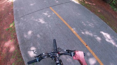 Dallas, Ga USA - 06 06 06 20: Silver Comet Trail 'de kaldırımlı bir yol.