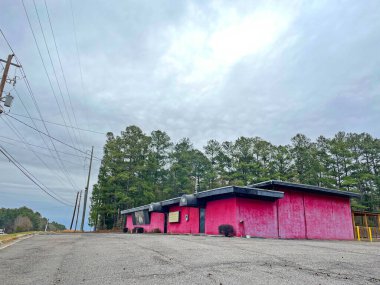 Augusta, Ga USA 02 20 21: Augusta Georgia 'da Gordon Highway' deki Club Velvet