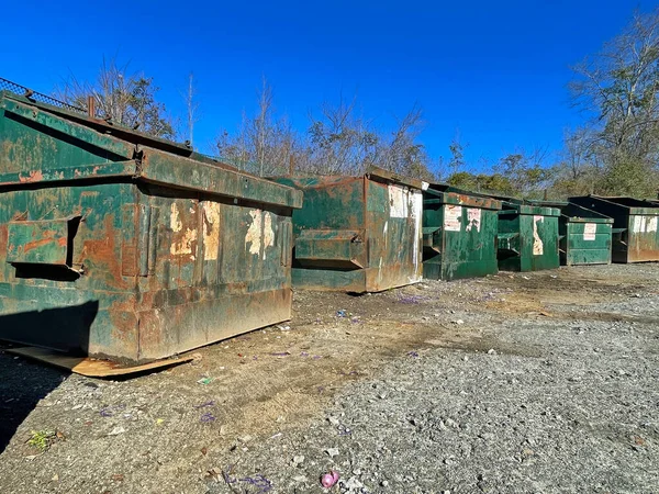 Burke County Usa Rural County Public Waste Dump Local Residents — Stockfoto