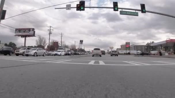 Columbia County Usa Pov Rendah Melihat Tanda Harga Gas Lalu — Stok Video