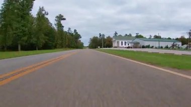 Burke County, Ga USA - 10: 12 20 Gürcistan 'ın kırsal kesimindeki eski beyaz klasik kilise