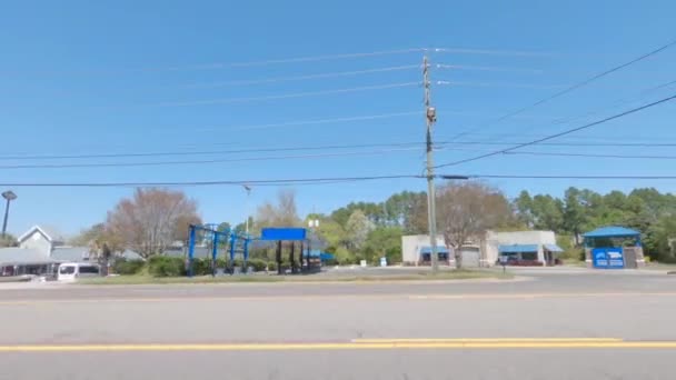 Augusta Usa Washington Straße Augusta Georgia Gebäude Und Landschaften Tidal — Stockvideo