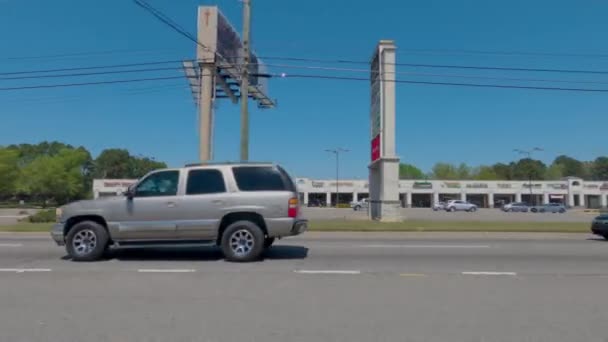 Augusta États Unis Washington Road Augusta Georgia Traffic 80S Style — Video