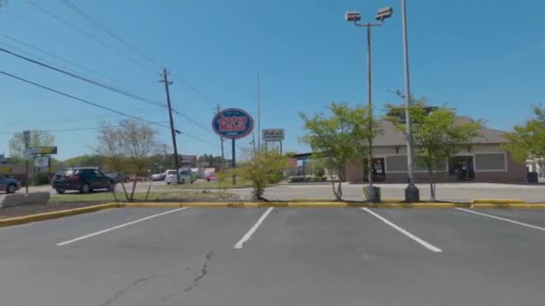 Augusta Usa Washington Road Augusta Georgia Traffic Jersey Mikes Subs — Stock videók