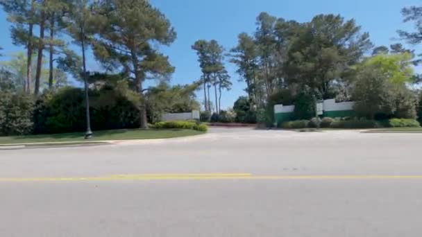 Augusta Usa Masters Golf Tournament Berckmans Road Masters Escenificación Escenas — Vídeo de stock