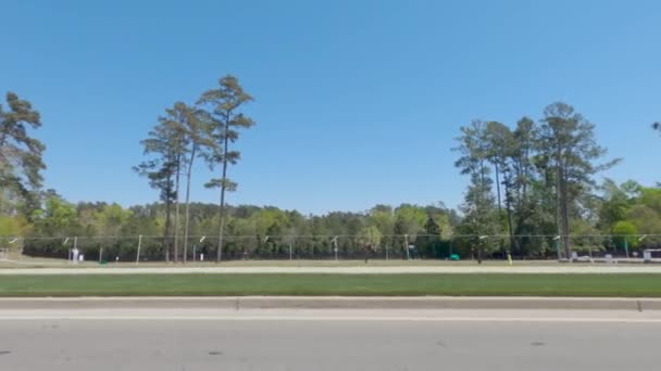 Augusta Usa Masters Golf Tournament Berckmans Road Masters Mise Scène — Video