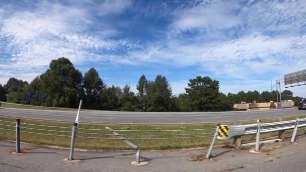 Dekalb County Usa 1009 Traffic Landscape Highway Wide View Slow — 图库视频影像