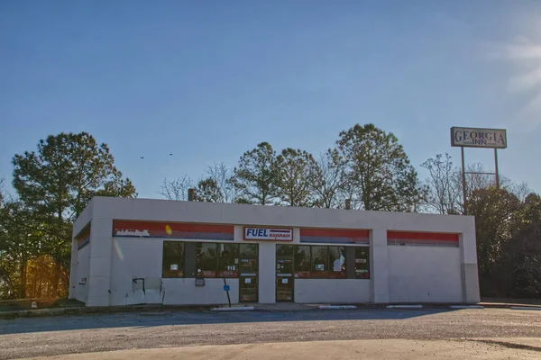 Columbia County Usa Fuel Express Gas Minimarket Chiusi Danneggiati Belair — Foto Stock