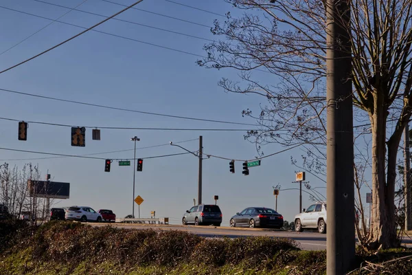 コロンビア郡 ガインUsa 州間高速道路20番出口ランプのベレアへの交通 — ストック写真