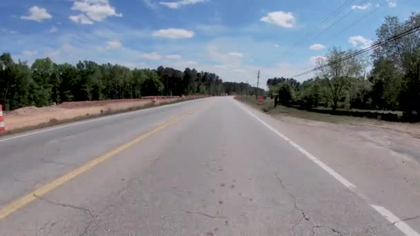 Columbia County Usa Pov Fpv Viajando Por Uma Estrada Construção — Vídeo de Stock