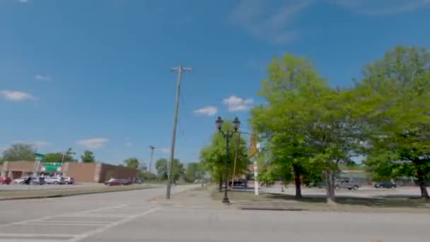 Augusta Usa Miejskie Sceny Vintage Family Dollar Opuszczone Budynki Zamknięte — Wideo stockowe