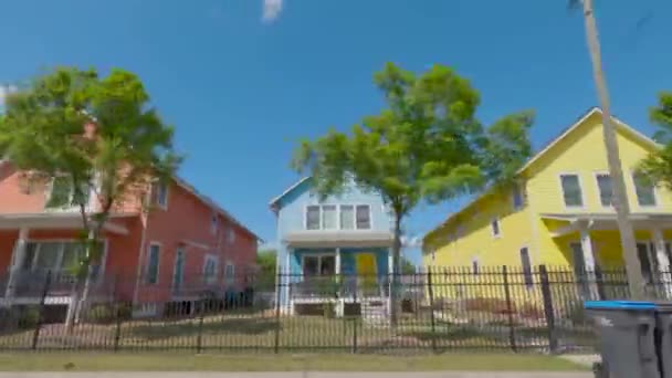 Augusta Usa Pan Colorful Modern Homes Old Historic Modern Look — Video