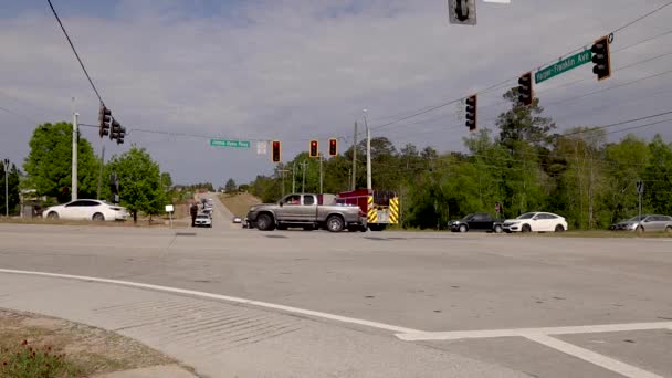 Augusta États Unis Accident Voiture Harper Franklin Ave Jimmie Dyes — Video