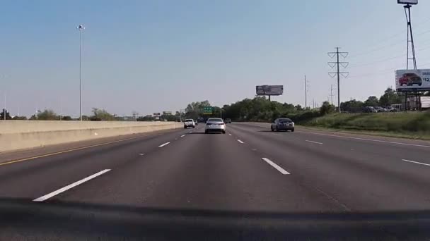 Augusta Usa Fast Traffic Expressway Clear Day Bobby Jones Expressway — Stock Video