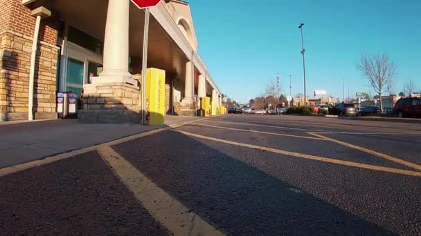 Augusta Usa Time Lapse Persone Che Entrano Escono Supermercato Dettaglio — Video Stock