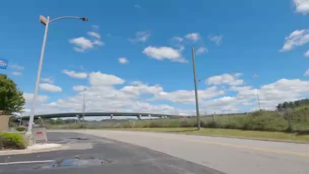 Richmond County États Unis Réseau Ponts Routiers Éloignés Circulation Avec — Video