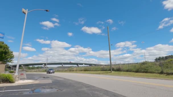Richmond County États Unis Time Lapse Distant Highway Bridge System — Video