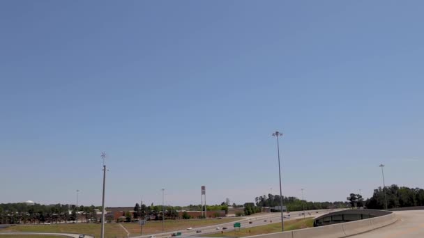 Richmond County Usa Odległe Jezdnie Przejście Podziemne Bobby Jones Expressway — Wideo stockowe