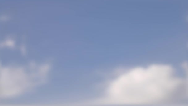 蓝天蓝天和桥下云彩模糊的背景 — 图库视频影像