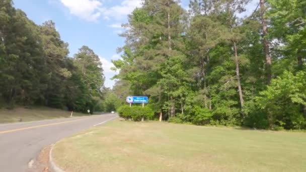 Augusta Usa Pov Fährt Einem Verkehrsschild South Carolina Vorbei — Stockvideo