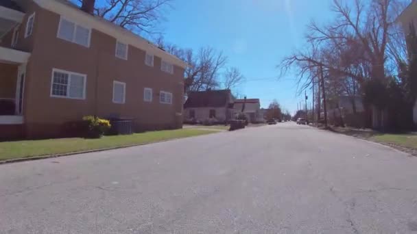 Augusta Usa Pov Fpv Driving Oldetown 2Nd Street Downtown Augusta — Wideo stockowe