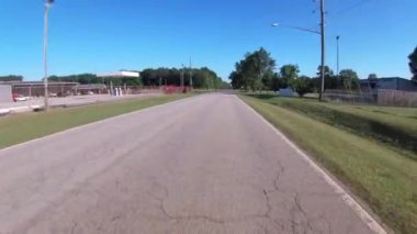 POV FPV driving on a rural road at night slightly blurred effect with traffic