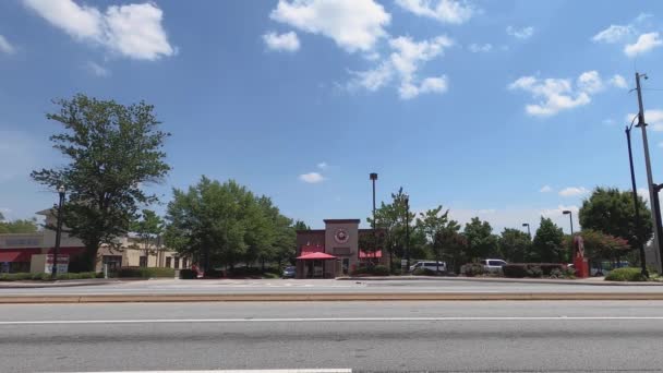 Duluth Usa Street View Panda Express Traffic Pleasant Hill Road — Vídeos de Stock