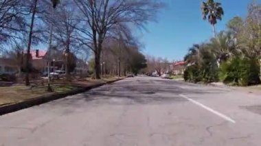 Augusta, Ga USA - 02: 21: Pov tarihi ev ve binaların manzarası Augusta Georgia şehir merkezinde