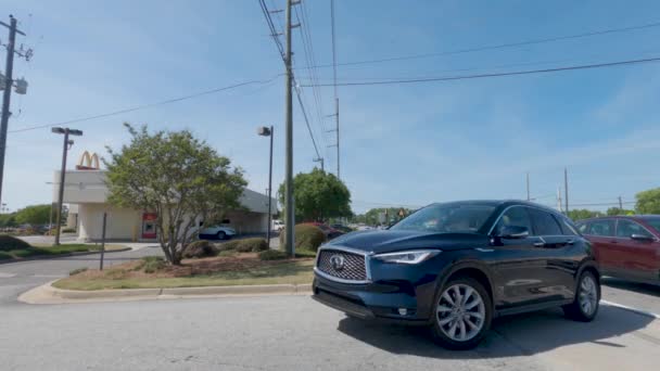 Columbia County Usa Dopravní Špička Jasného Dne Belair Road — Stock video