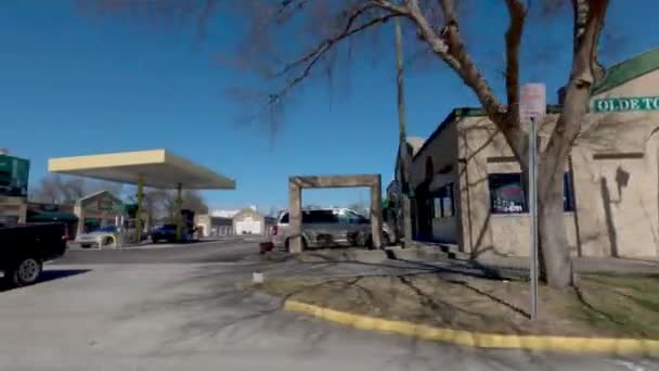 Augusta Usa Street Pan Driving Olde Town Plaza Innenstadt Augusta — Stockvideo